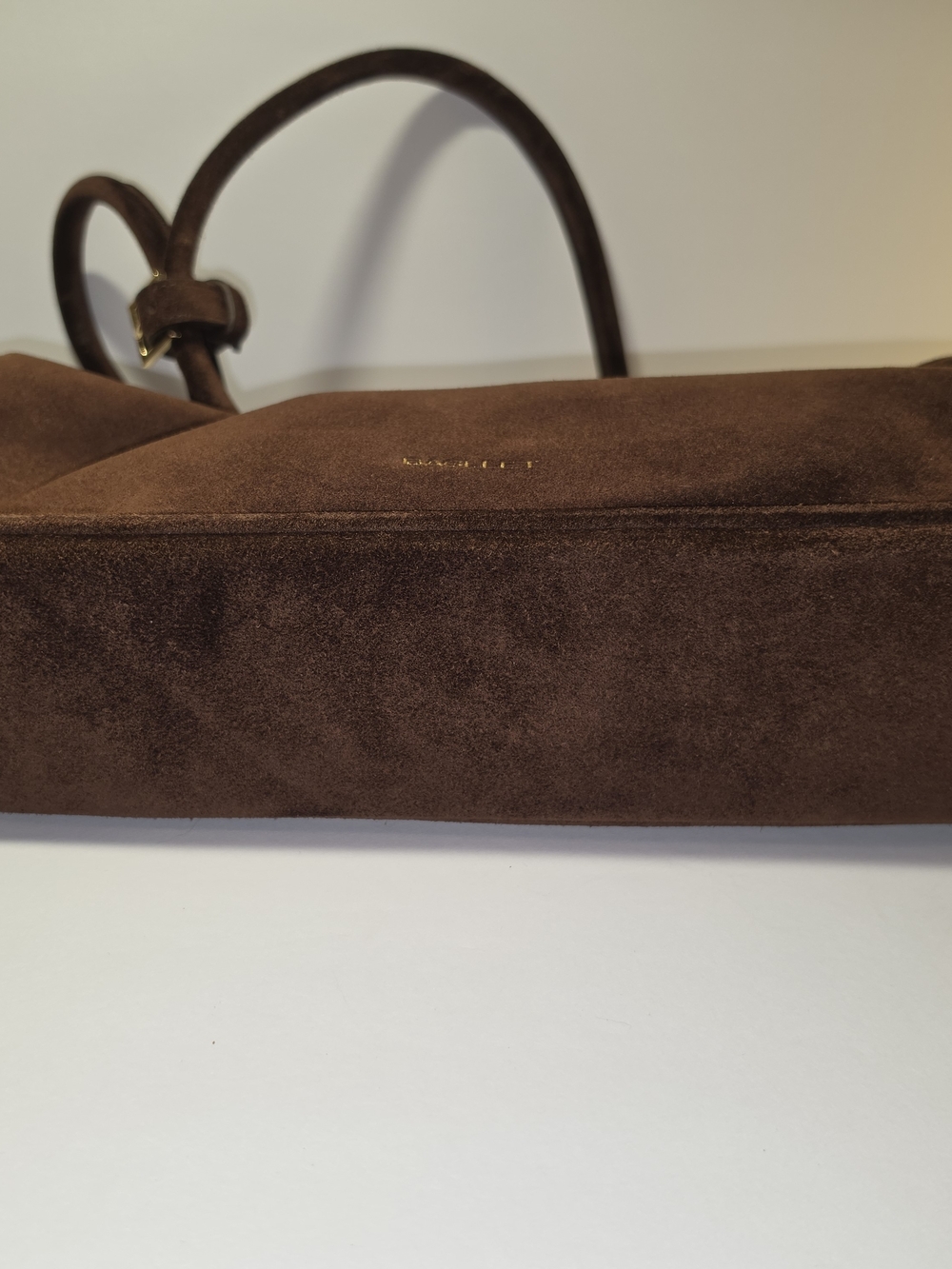 BAGLLET BG203 Brown Emilia Italian Suede Shoulder Bag Ukrainian Designer - Picture 13 of 14